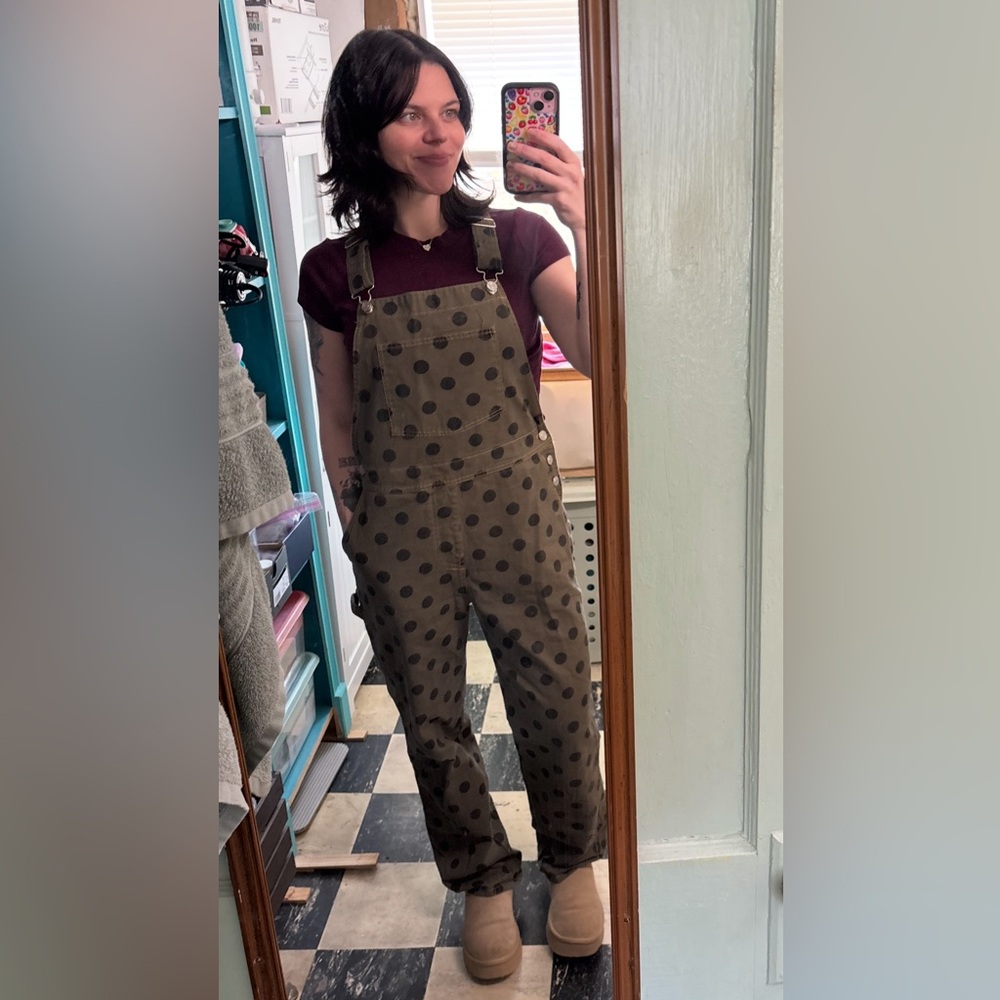 Dresses in LaLa Polka Dot Overalls